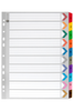 Marbig A4 Extra Wide Manilla Indices/Divider, 1-10 Tabs
