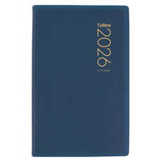 2026 Collins Pocket Diary A71P, Day Per Page, PVC Cover, Navy, 74mm x 105mm