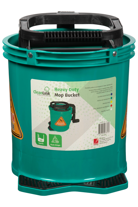 CleanLink 16L Heavy Duty Mop Bucket, Green
