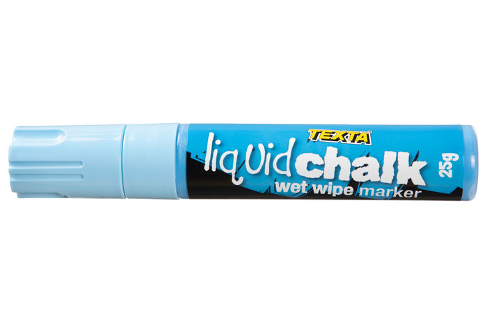 Texta Liquid Chalk Marker Wet Wipe Blue