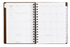 2025 AT-A-GLANCE A5 Spiral Bound Signature Diary, Week To View, Brown