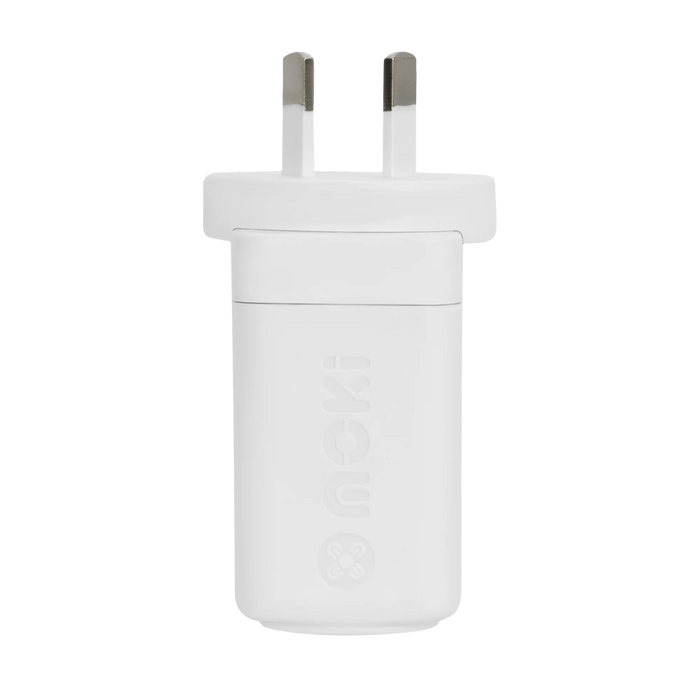 Moki PD 65W GaN Wall Charger - 2 x PD USB-C +QC 3.0 USB-A