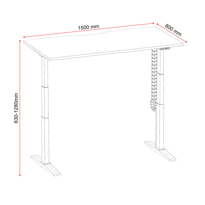Buro Altri Electric Height Adjustable Desk