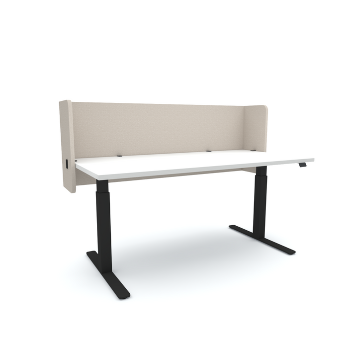 Acoustic Desk Screen Pod, 1500mm x 24mm x 600mm, Choice of Colours