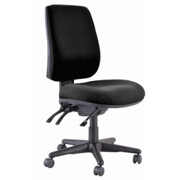 Buro Roma 3 Lever High Back Ergonomic Office Chair, Black Nylon Base