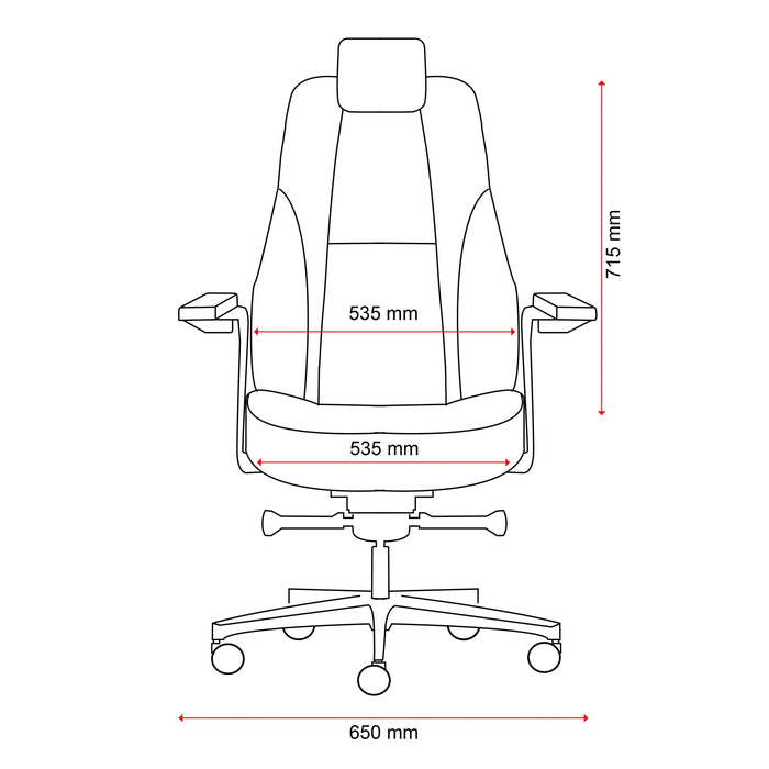 Buro Maverick 24/7 Controller Ergonomic Chair, Black Fabric, With Armrest And Headrest