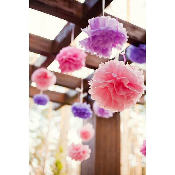 Clairefontaine Crepe Pompoms Pink, Pack of 3