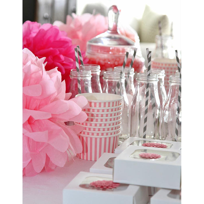 Clairefontaine Crepe Pompoms Pink, Pack of 3