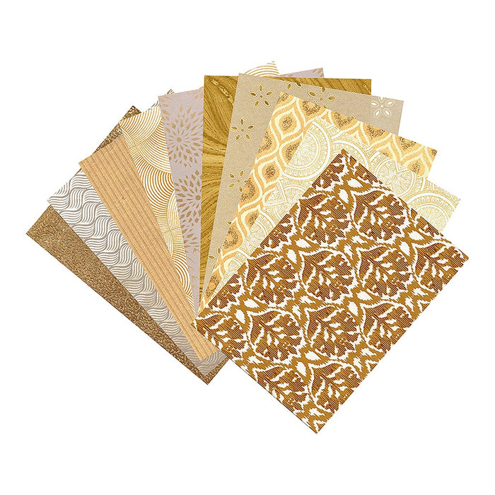 Clairefontaine Artisan Paper Pad, Ivory-Brown, A4, 20 Sheets