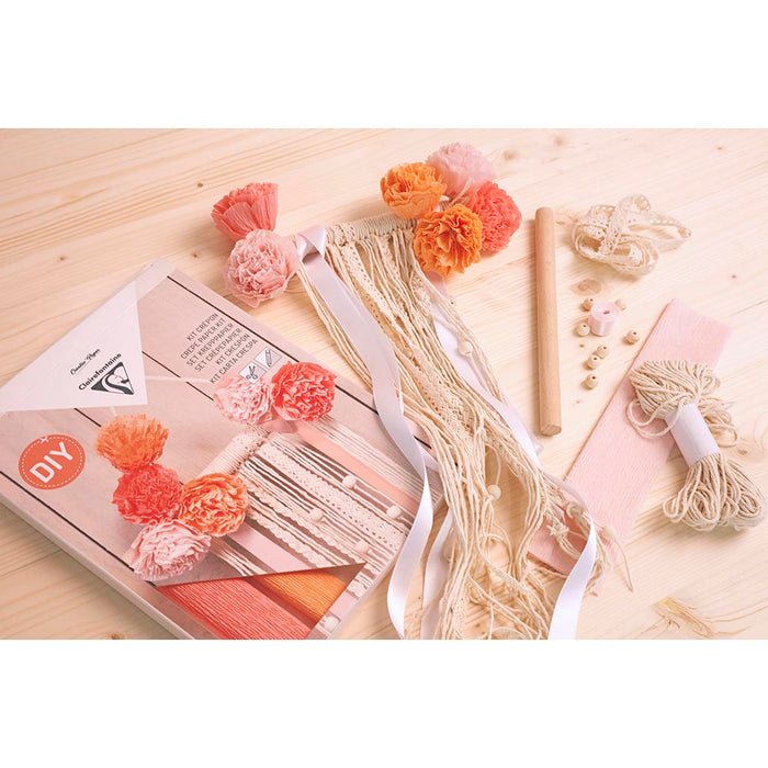 Clairefontaine Crepe Paper Kit Macrame Decoration