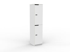 Knight's Smart Cubit 2 Door Lockable Locker, White