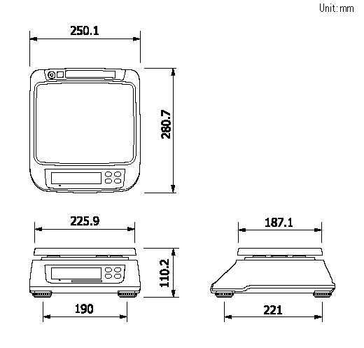 CAS SW-II Digital Weighing & Counting Scale 3/6kg x 1/2g – SWII-6