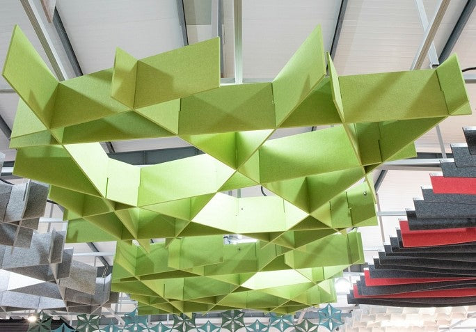 Acoustic Ceiling Lattice Fly, Lime Colour