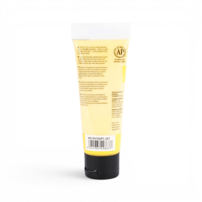Phoenix Acrylic Paint 75ml Yellow Mid (227)