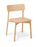 Eden Orlo Timber Chair, Stacking, Natural Ash