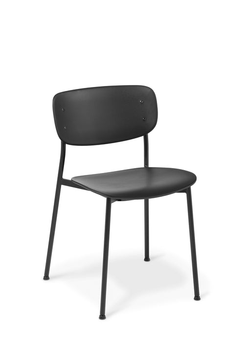 Eden Quiz Chair, Stacking, Polypropylene Seat and Back Steel 4-Legs Black