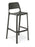 Eden Zero Café Indoor & Outdoor Bar Stool, Stacking, Charcoal