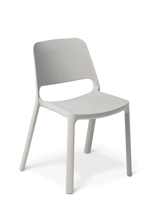 Eden Zero Café Indoor & Outdoor Chair, Stacking, Stone