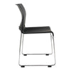 Buro Envy Stacking Chairs, Black, Reflective Silver Frame, Free trolley with every 40 ordered