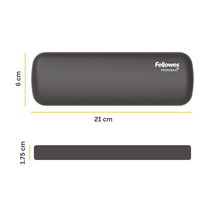 Fellowes Breyta Palm Wrist Rest, Black FPF100142565