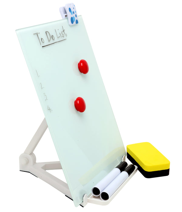 Whiteboard - Magnetic Glass 900 x 1500mm - White