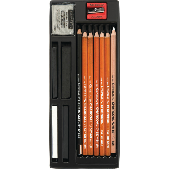Generals Original Charcoal Drawing Kit 13's Pack (#15)