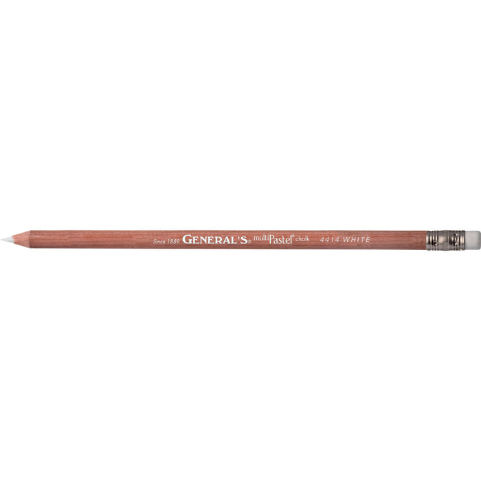 Generals Pastel Chalk Pencils White 2's Pack (4414)