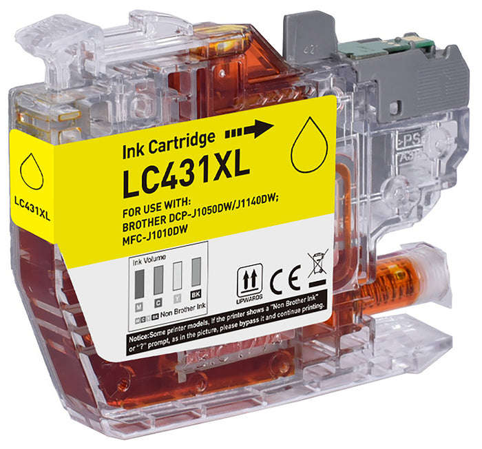 Okin Compatible Brother LC431XL Yellow Ink Cartridge