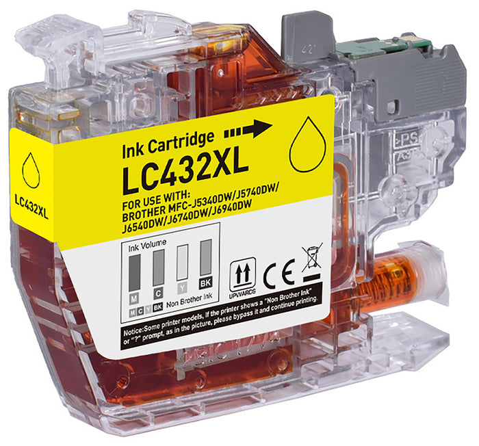 Okin Compatible Brother LC432XL Yellow Ink Cartridge
