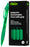 Okin Ballpoint Retractable Pen with Grip Medium Tip Green Pens x 10's pack