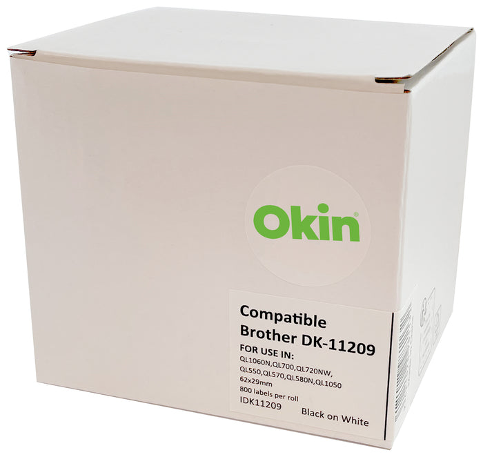 Brother DK 11209 Compatible Address Label 29 x 62mm