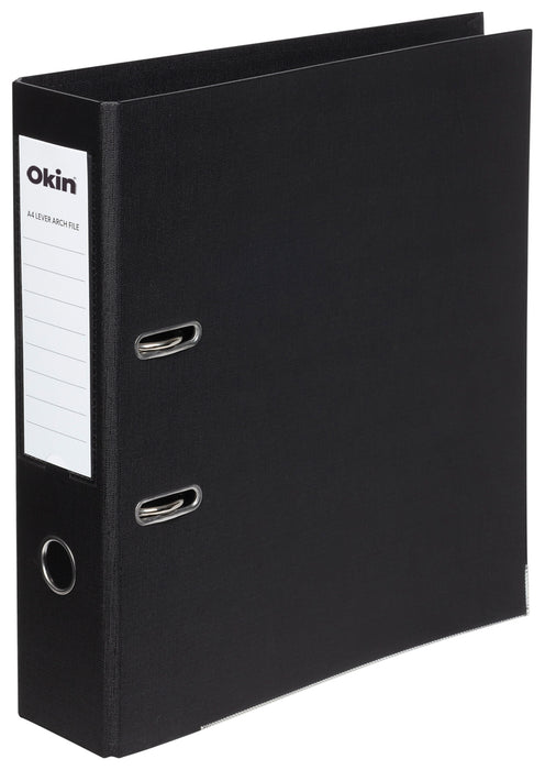 Okin Lever Arch File A4 Linen Black