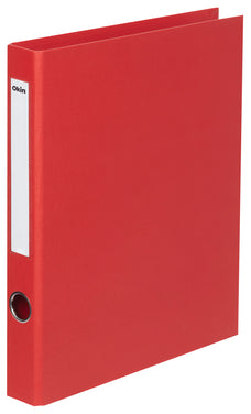 Okin A4 Linen-Look Ring Binder 2/26mm - Red