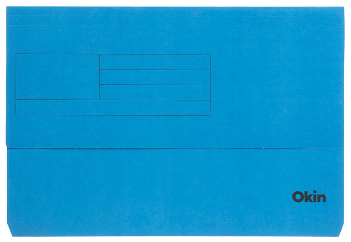 Okin Foolscap Document Wallet Blue