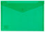 Okin A4 Polypropylene Document Wallet, Button Closure, Green