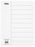 Okin A4 Cardboard Indices 10 Tabs, White