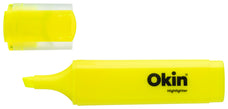 Okin Highlighter Chisel Tip Yellow x 6's pack