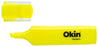 Okin Highlighter Chisel Tip Yellow x 6's pack