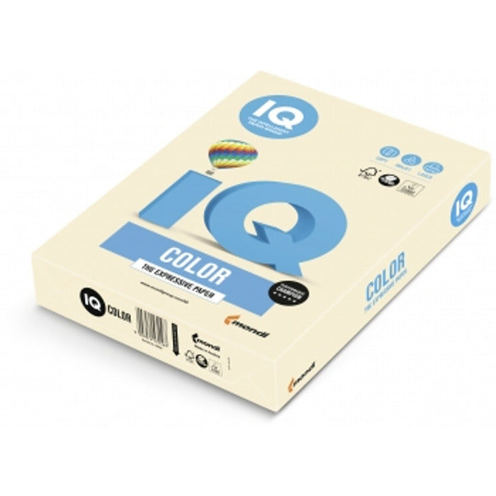 A4 80gsm IQ Intense Colour Paper, Ivory x 500's Pack