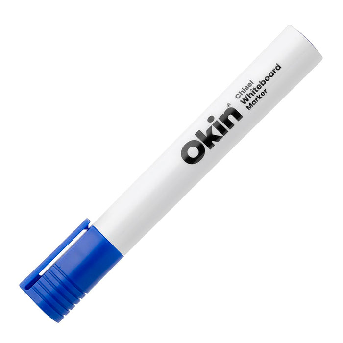 Okin Whiteboard Marker Chisel Tip Blue x 12's pack