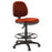 Buro Image Office Task Chair with Architectural Gas Lift & Black Powdercoated Footring, Red Fabric, Assembled