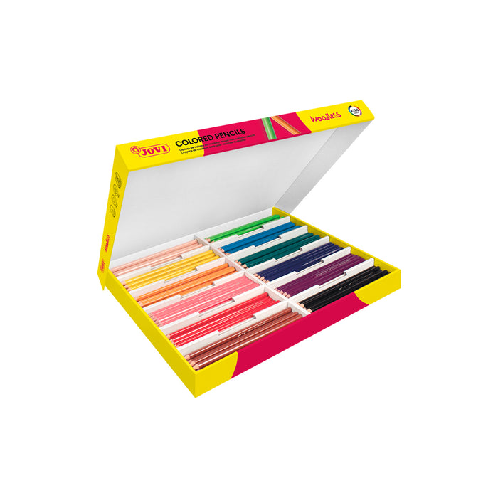Jovi Woodless Coloured Pencil Class, Pack of 288 Pieces