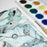 Koh-I-Noor Watercolour Paint Set in Palette 12 Assorted Brilliant Colours