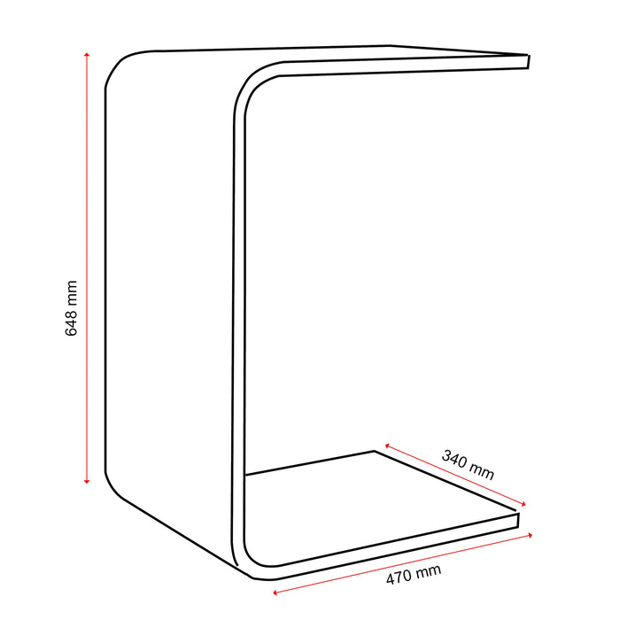 Konfurb Link Table, Black