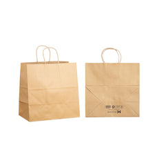 Twist Handle Paper Bag, Medium, Brown, 300mm x 175mm x 310mm, 120gsm x 250 pieces