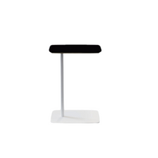 Laptop Table, 300mm x 450mm x 650mm, White Base, Black Top