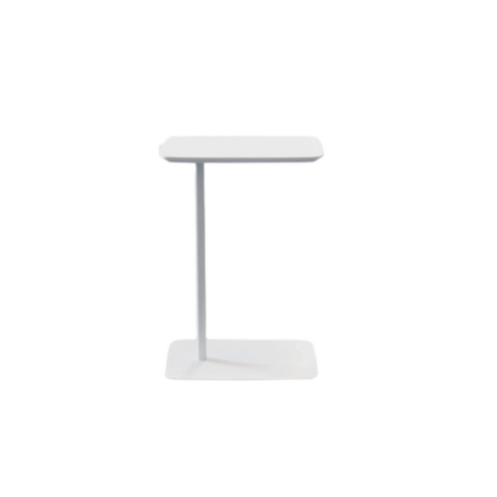 Laptop Table, 300mm x 450mm x 650mm, White Base, White Top