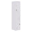 Fortis Steel Storage Locker, 1850mmH x 380mmW x 450mmD, 2 Door, White, Latch Lock For Padlock