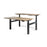 Enhance 1600mm x 800mm Electric Shared Standing Desk – Black / Autumn Oak, Height Adjustable
