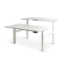 Enhance 1500mm x 800mm Electric Shared Standing Desk – White / White, Height Adjustable